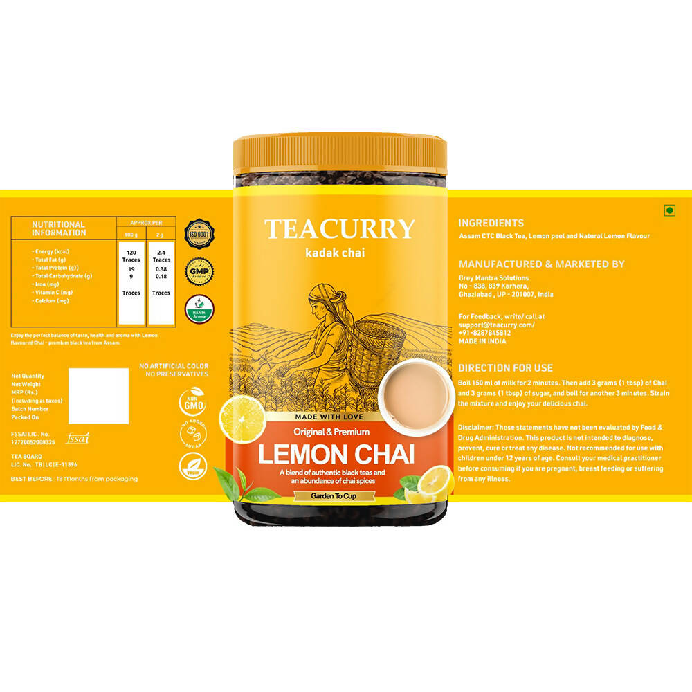Teacurry Lemon Chai Powder Teacurry