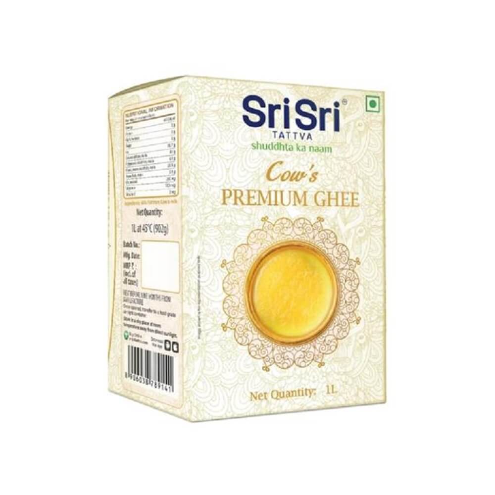 Sri Sri Tattva Cowâs Premium Ghee | Premium Cow Ghee for Better Digestion and Immunity | Pure and Natural Desi Ghee Sri Sri Tattva