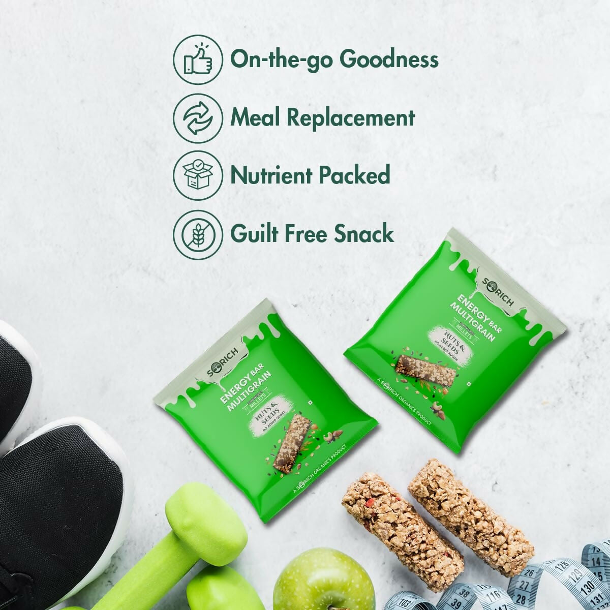 Sorich Organics Multigrain Energy Mini Bars Nut & Seeds Sorich