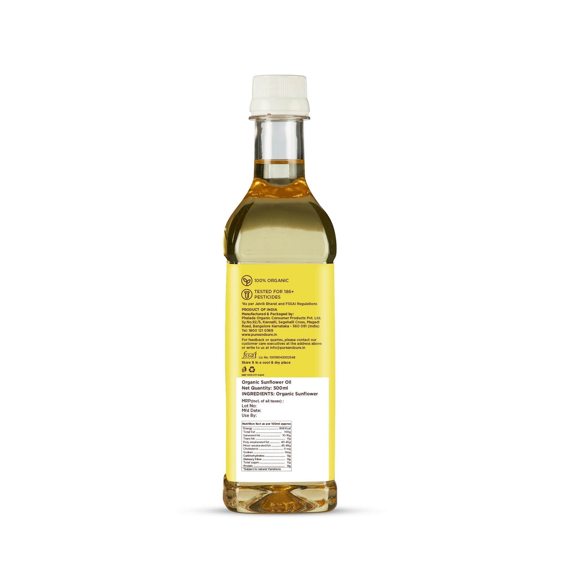 Pure & Sure Organic Sunflower Oil Pure & Sure