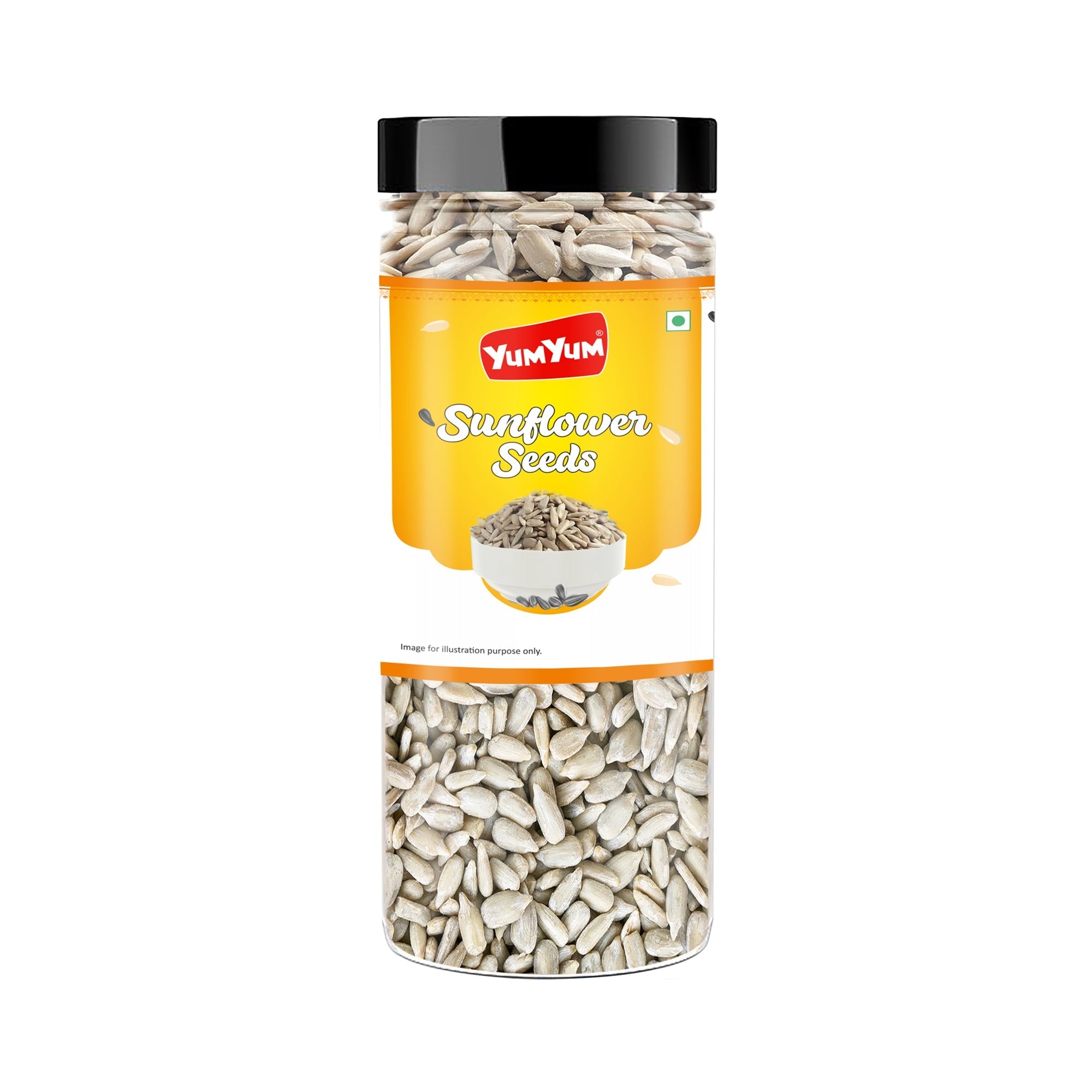 Yum Yum Roasted & Salted Sunflower Seeds Jar - Dista