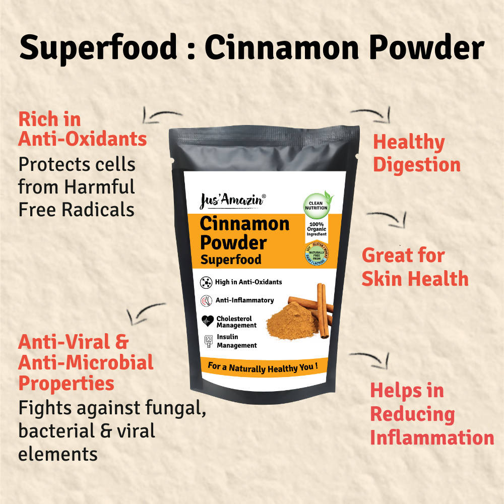 Jus Amazin Cinnamon Powder Superfood Jus Amazin