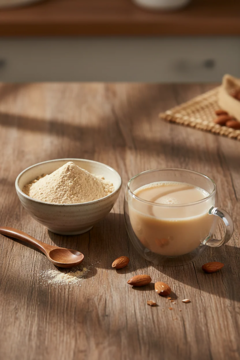 VedaRasa Badam Milk Powder Instant Almond Drink Mix VedaRasa