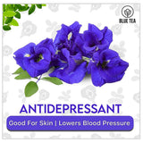 Blue Tea Butterfly Pea Herbal Tea Bags | Anti-Oxidant Rich Herbal Flower Based Caffeine Free - No Preservatives | Detox Tea Natural Premium Herbal Tea Blue Tea