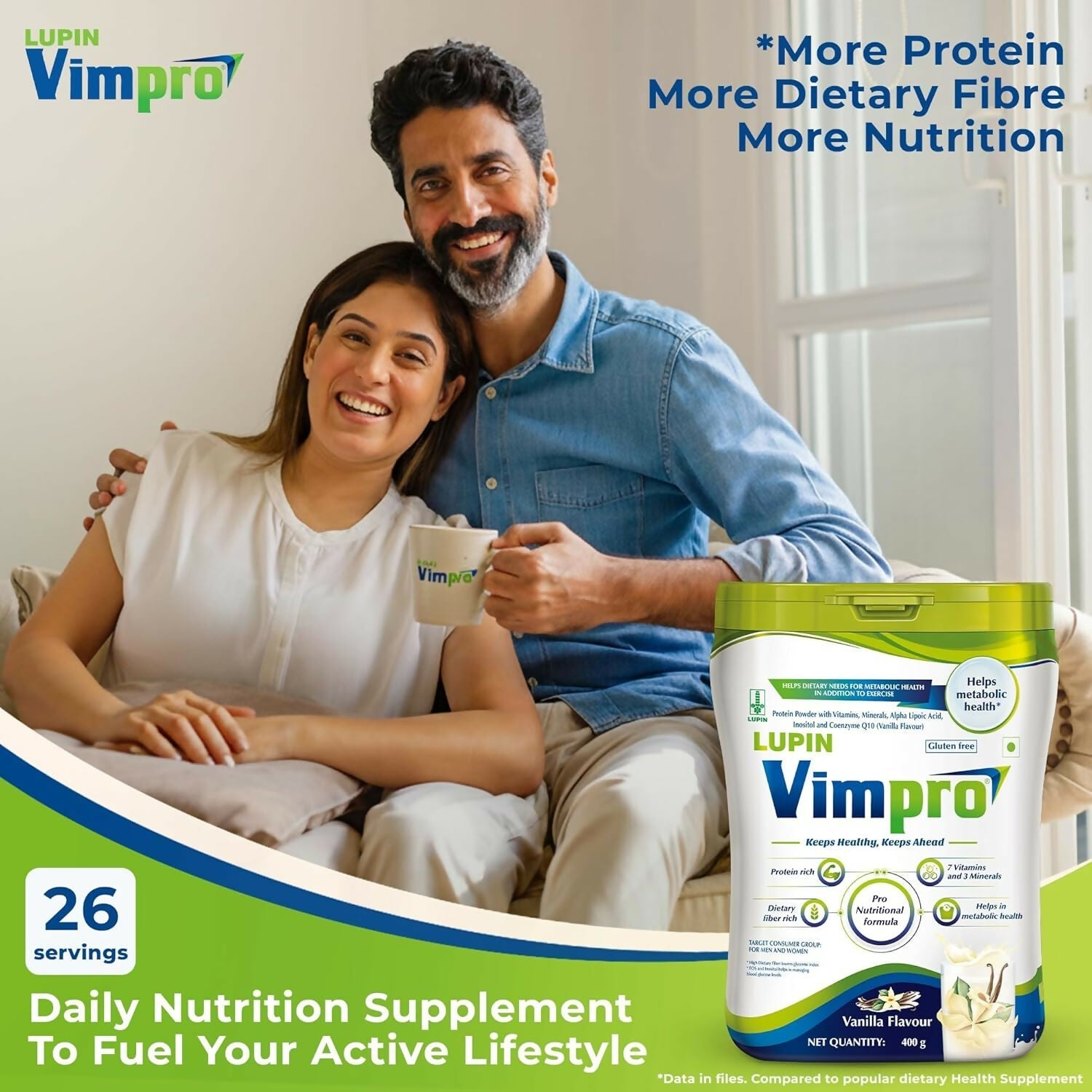 Lupin Vimpro Nutritional Vanilla Protein Powder Lupin