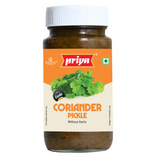 Priya Coriander Pickle Without Garlic - Safuron