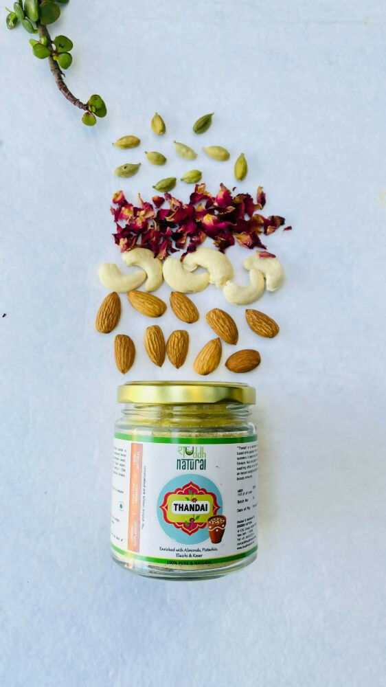 Shuddh Natural Ubtan Based Herbal Gulal | Ayurvedic Thandai Powder | Holi Gift Hamper Shuddh Natural