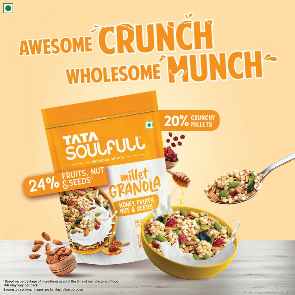 Tata Soulfull Millet Granola (Honey, Fruits, Nuts & Seeds) Tata Soulfull
