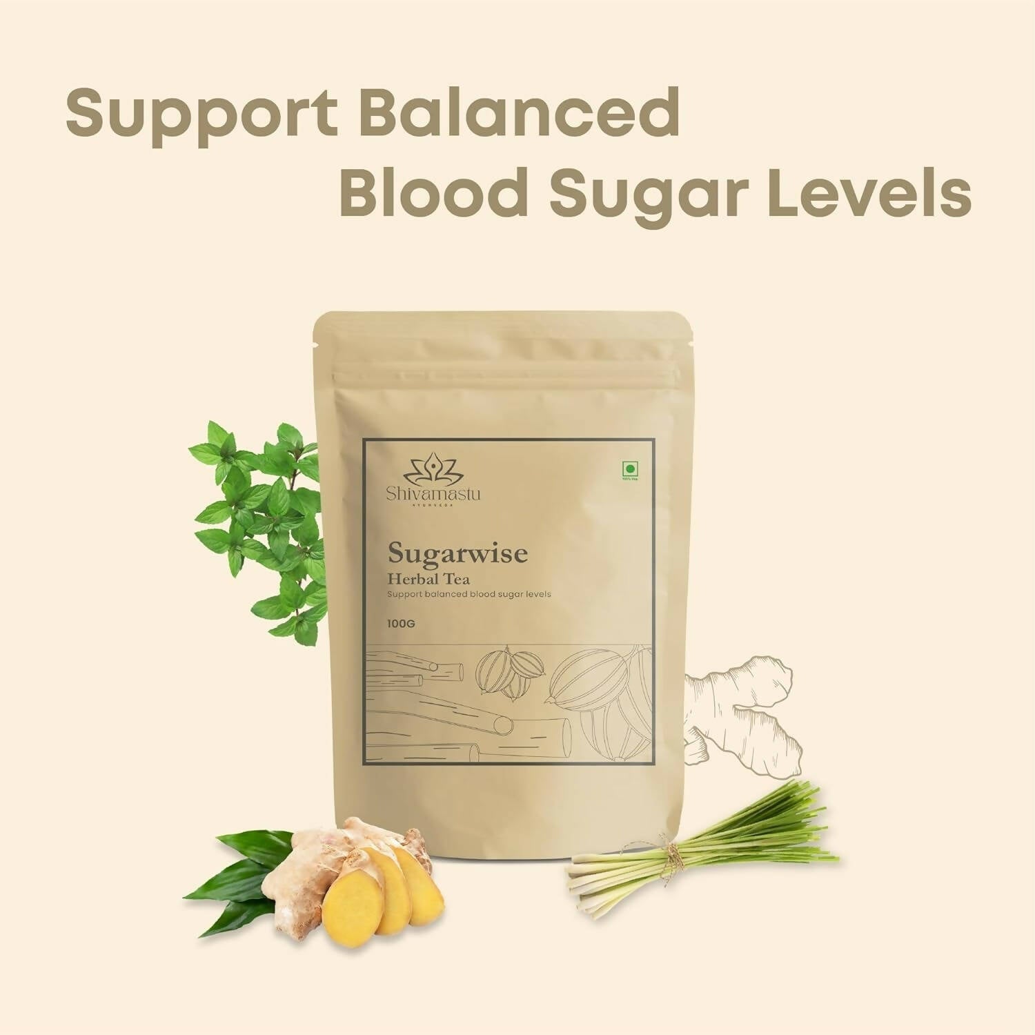 Shivamastu Ayurveda Sugarwise Herbal Tea Shivamastu Ayurveda