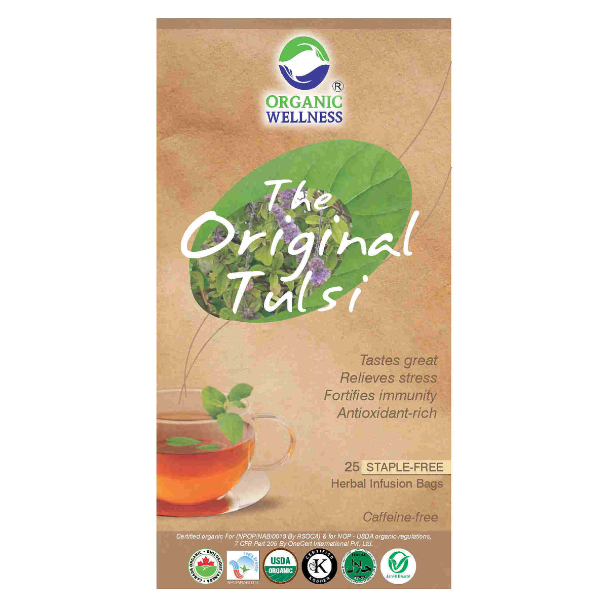 Organic Wellness The Original Tulsi Teabags Organic Wellness