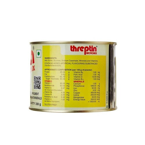 Threptin Micromix High Protein Milk Addon - 200 g (Vanilla) Threptin