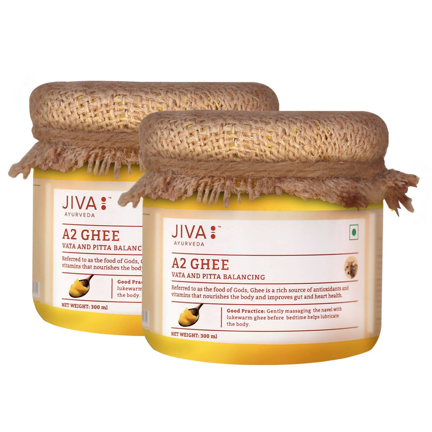 Jiva Ayurveda A2 Gir Desi Cow Ghee - Safuron