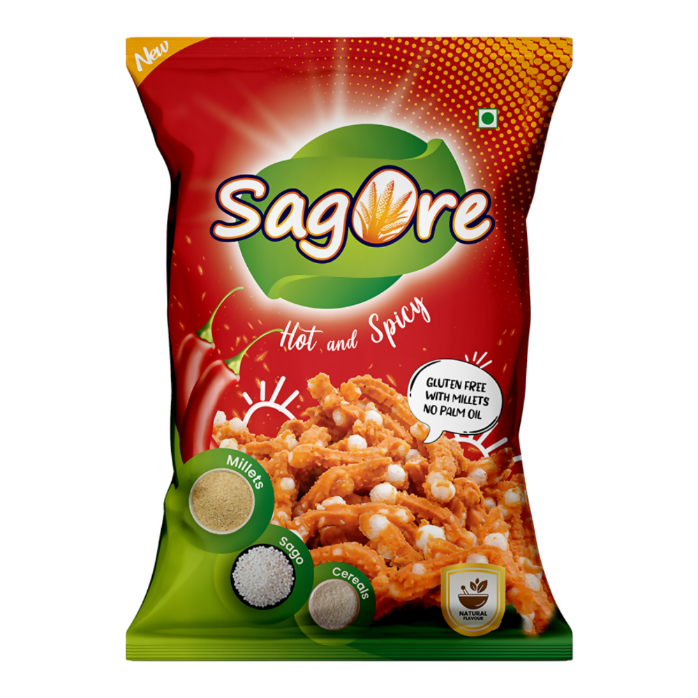 Sagore Millet Namkeen Hot & Spicy Sagore