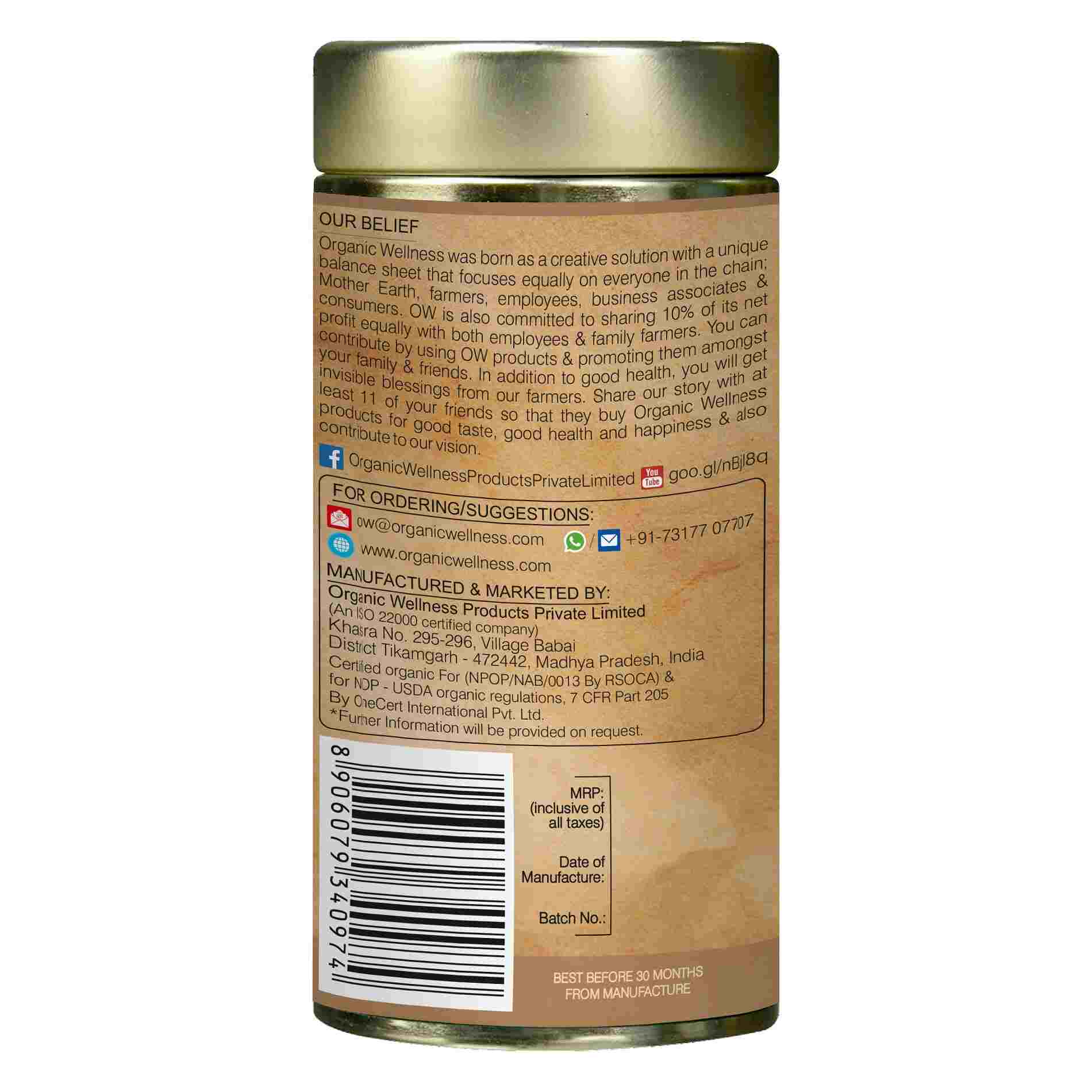 Organic Wellness Tulsi Moringa Tin Pack Organic Wellness