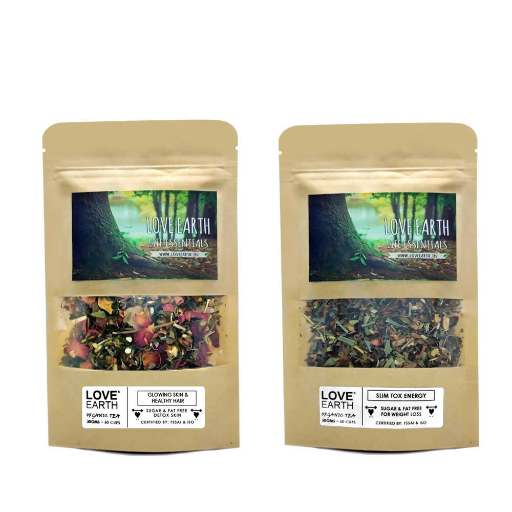 Love Earth 60 Days Tea-Tox Combo Love Earth