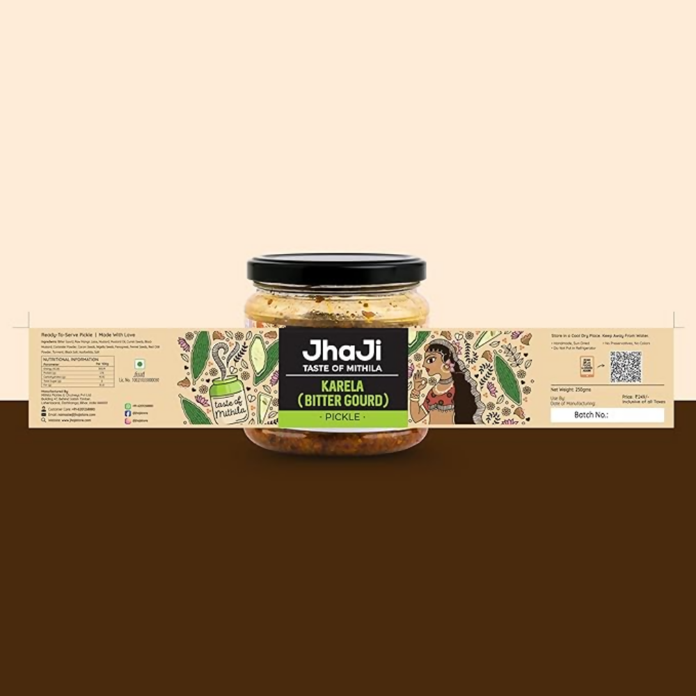 Jhaji Store Karela (Bitter Gourd) Pickle Jhaji