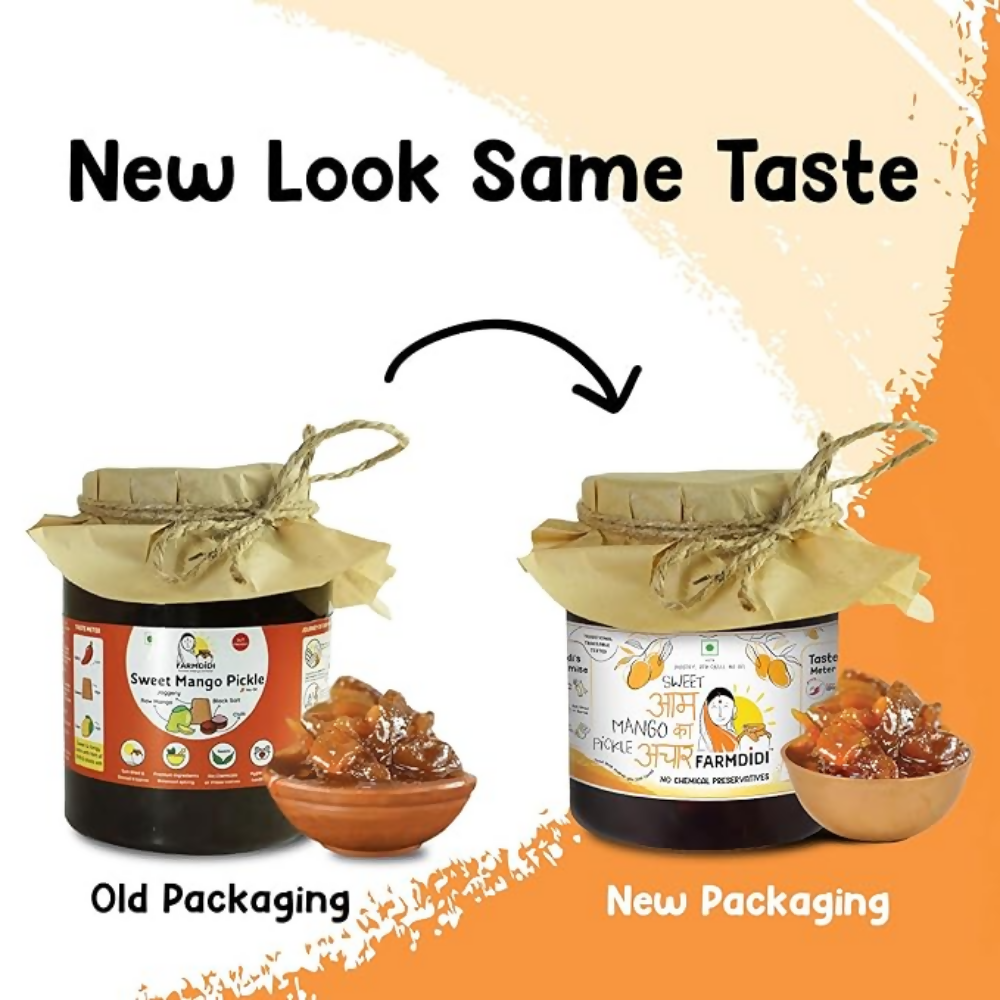 FarmDidi Sweet Mango Pickle with Jaggery - Sweet Mango FarmDidi
