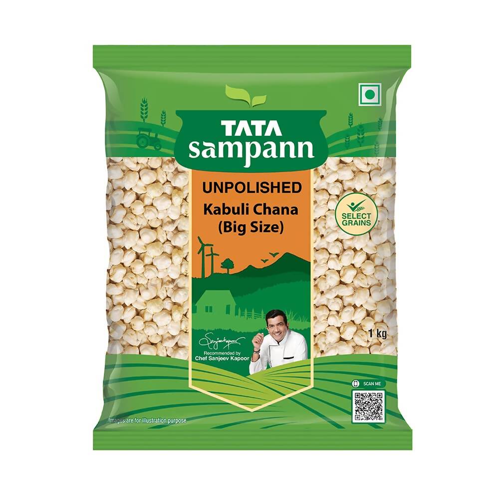 Tata Sampann Unpolished Kabuli Chana (Big Size) Tata