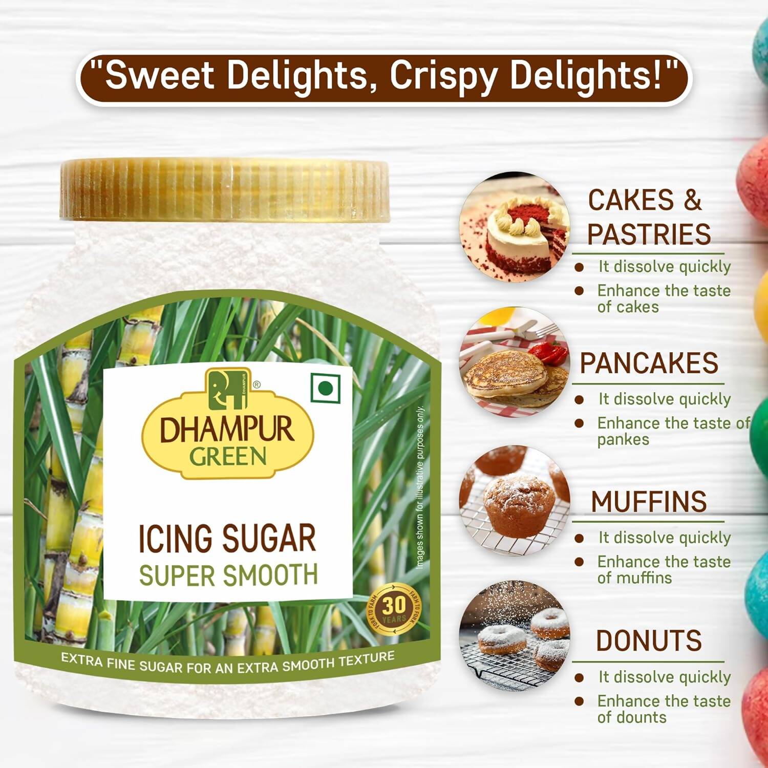 Dhampur Green Icing Sugar Dhampur Green