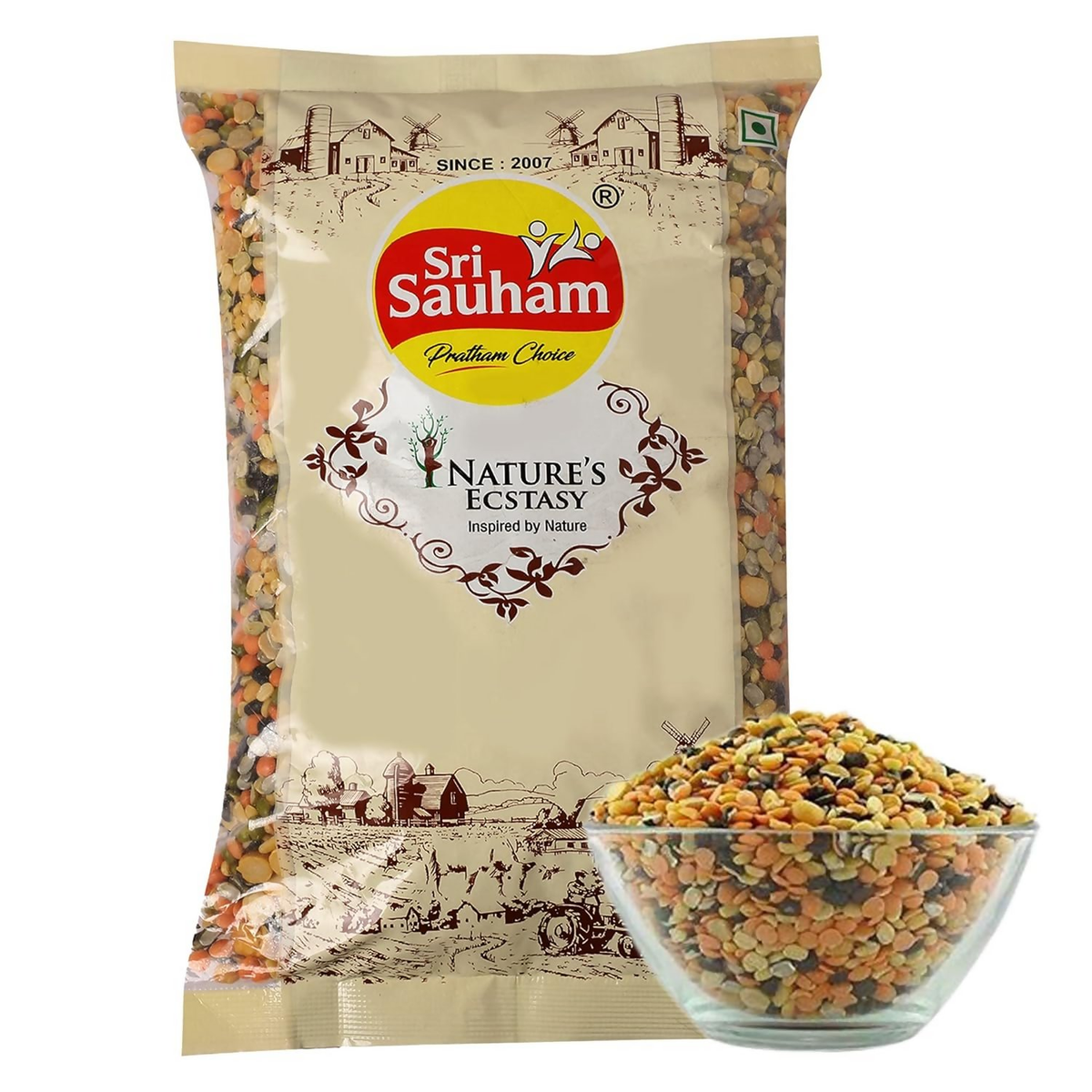 Sri Sauham Premium Mix Unpolished Dal - Safuron