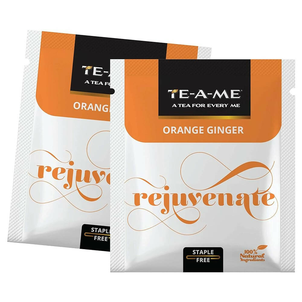 TE-A-ME Rejuvenate Orange Ginger Infusion Tea Bags TE-A-ME
