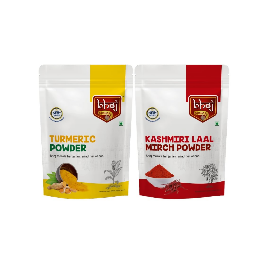Bhoj Masale Haldi And Kashmiri Lal Mirch Powder - Safuron
