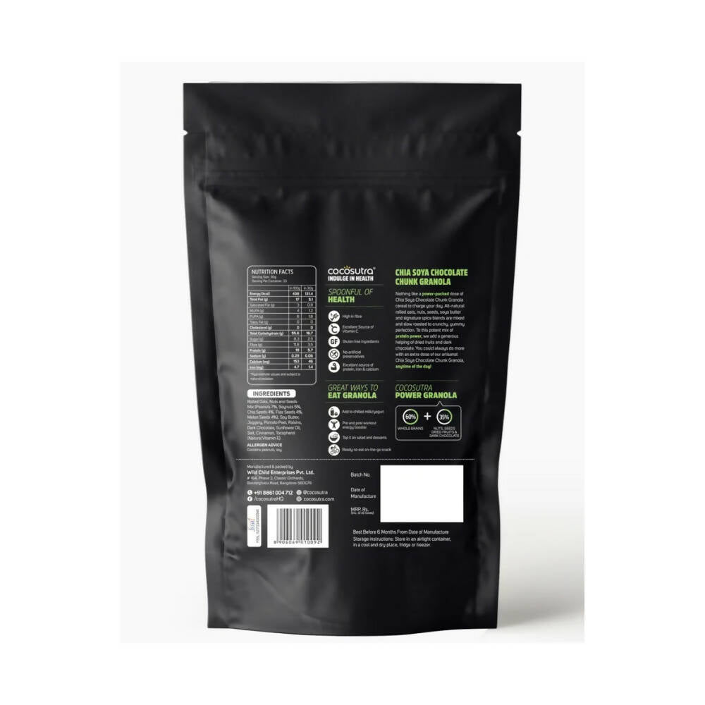 Cocosutra Chia Soya Chocolate Chunk Breakfast Granola Cocosutra