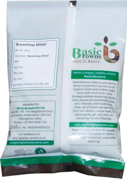 BasicBrowns Browntop Millet BasicBrowns