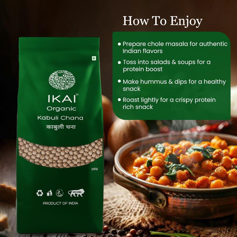 IKAI Organic Kabuli Chana (White Chickpea) IKAI