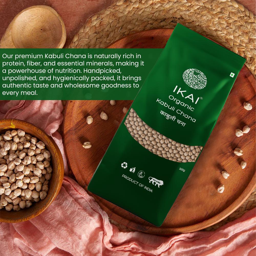 IKAI Organic Kabuli Chana (White Chickpea) IKAI