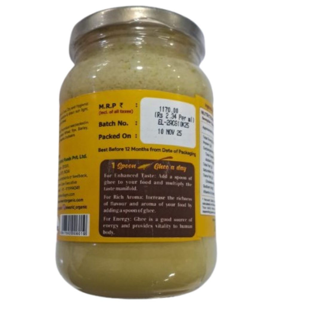 El World Organic Desi Cow Ghee | Cultured Cow Desi Ghee | Made From Grass Fed Cow's Milk El World Organic
