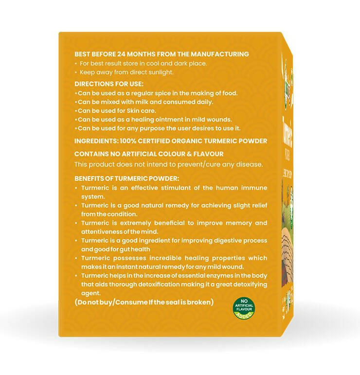 Nutriorg Certified Organic Turmeric Powder Nutriorg