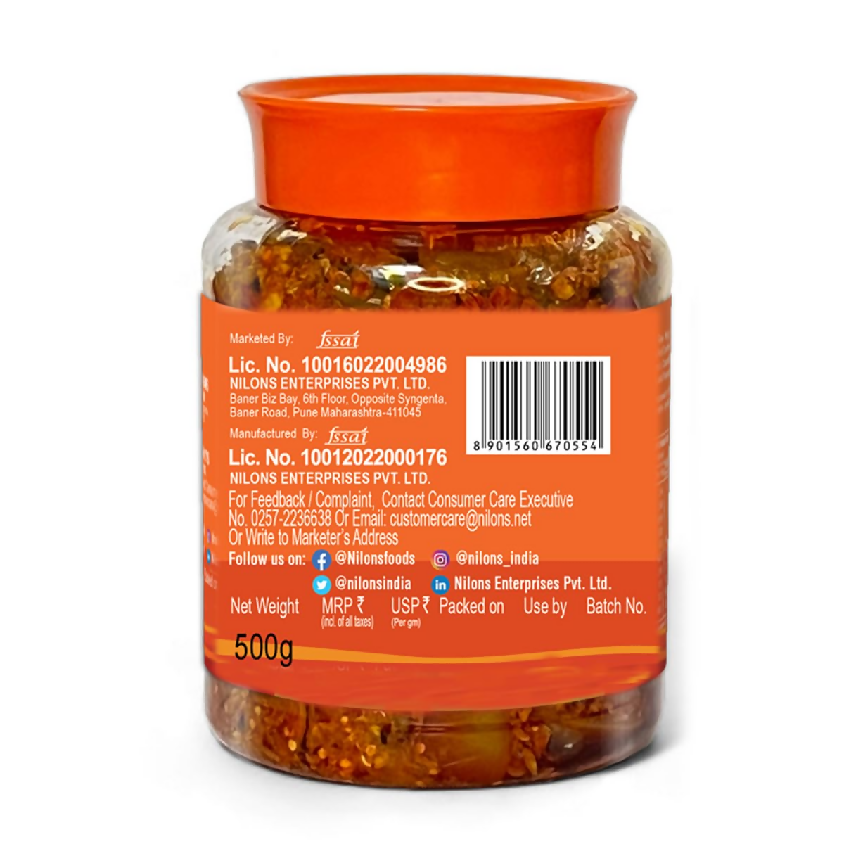 Nilon's Uttam Pradesh Mango Pickle Nilon's