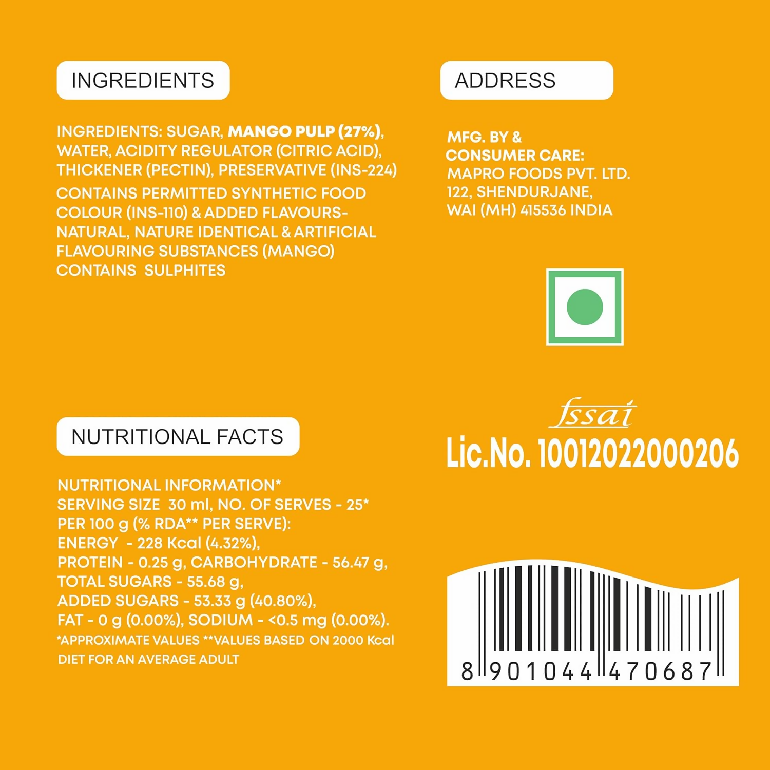 Mapro Mango Crush Mapro
