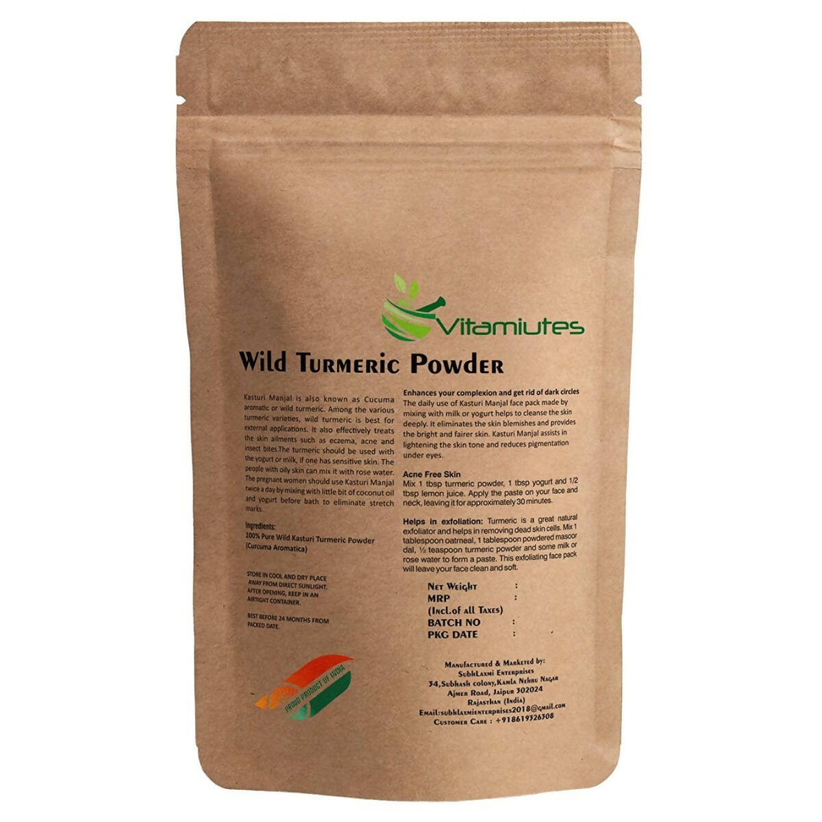 Vitaminutes Wild Turmeric Powder Vitaminutes