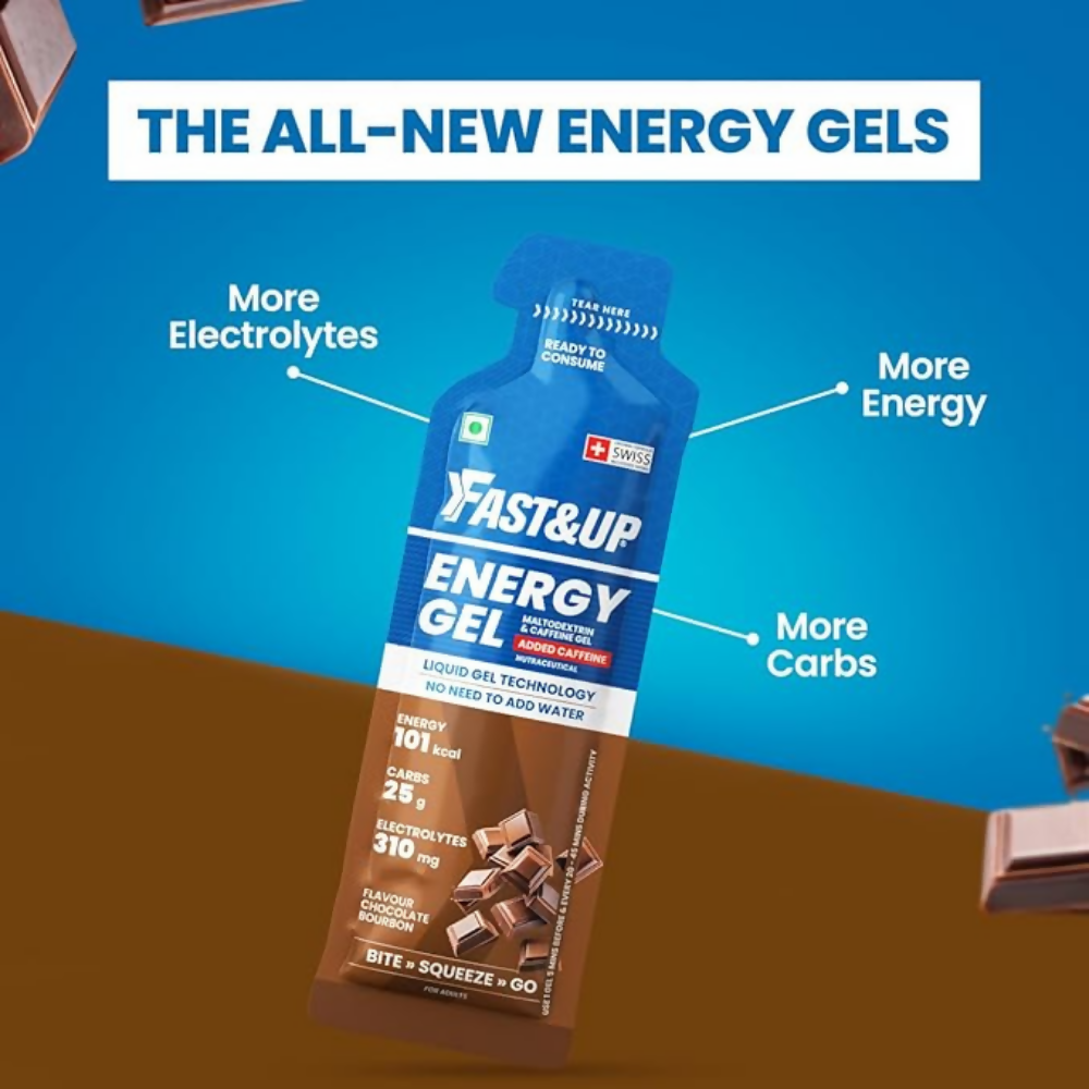 Fast&Up Energy Gel-Chocolate Bourborn Flavour Fast&Up