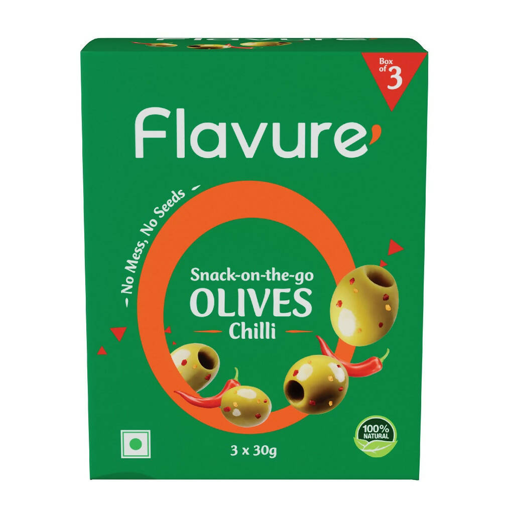 Flavure Snack-On-The-Go Olives Chilli - Safuron