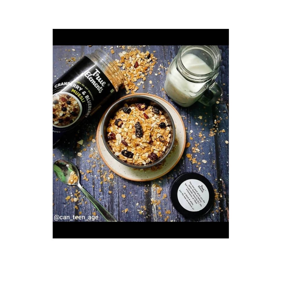 True Elements Cranberry And Blueberry Muesli True Elements