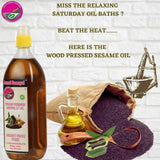 Ammi Samayal Wood Pressed Sesame Gingelly Oil for Cooking Ammi Samayal