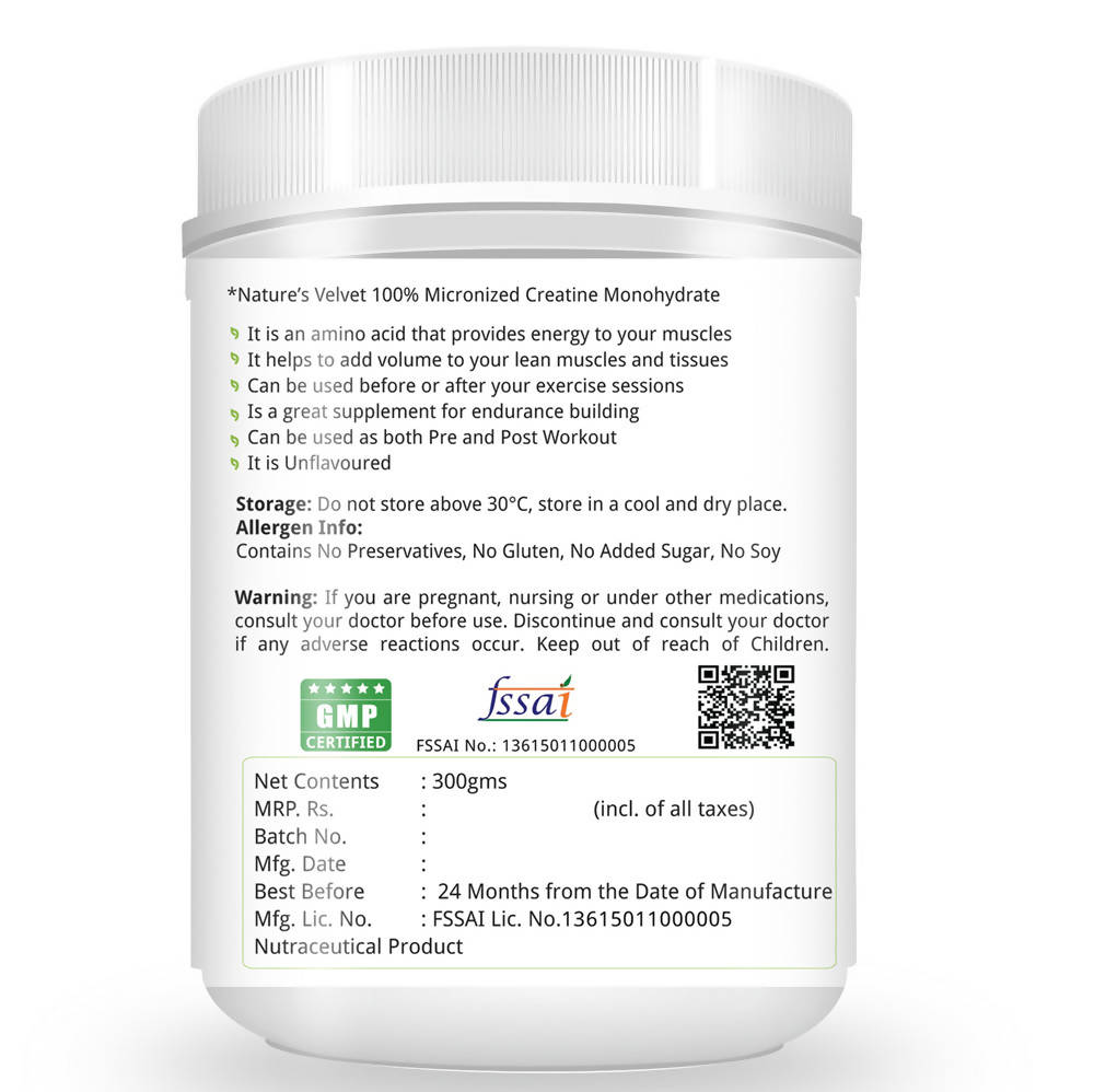 Nature's Velvet Creatine Powder Nature's Velvet