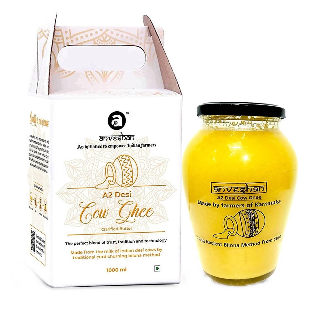 Anveshan A2 Desi Cow Ghee | Pure, Natural & Healthy Ghee | A2 Gir Cow Ghee Anveshan