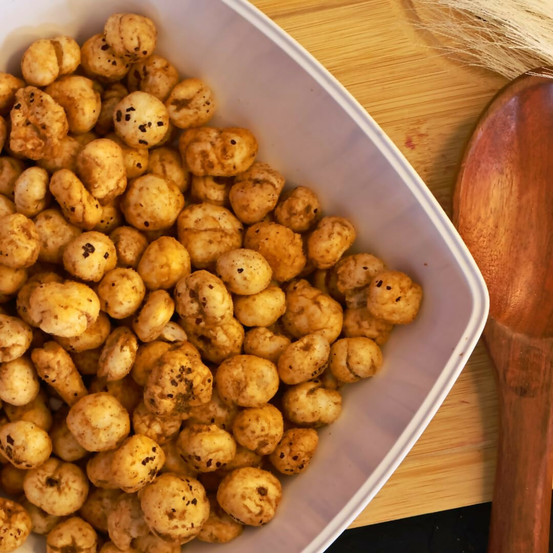 Healthy Master Crispy Roasted Fox Nuts (Makhana) - Peri Peri Flavour Healthy Master