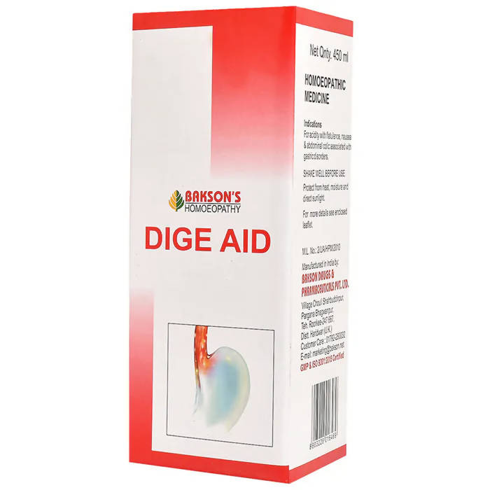 Bakson's Homeopathy Dige Aid Syrup - Safuron Naturals