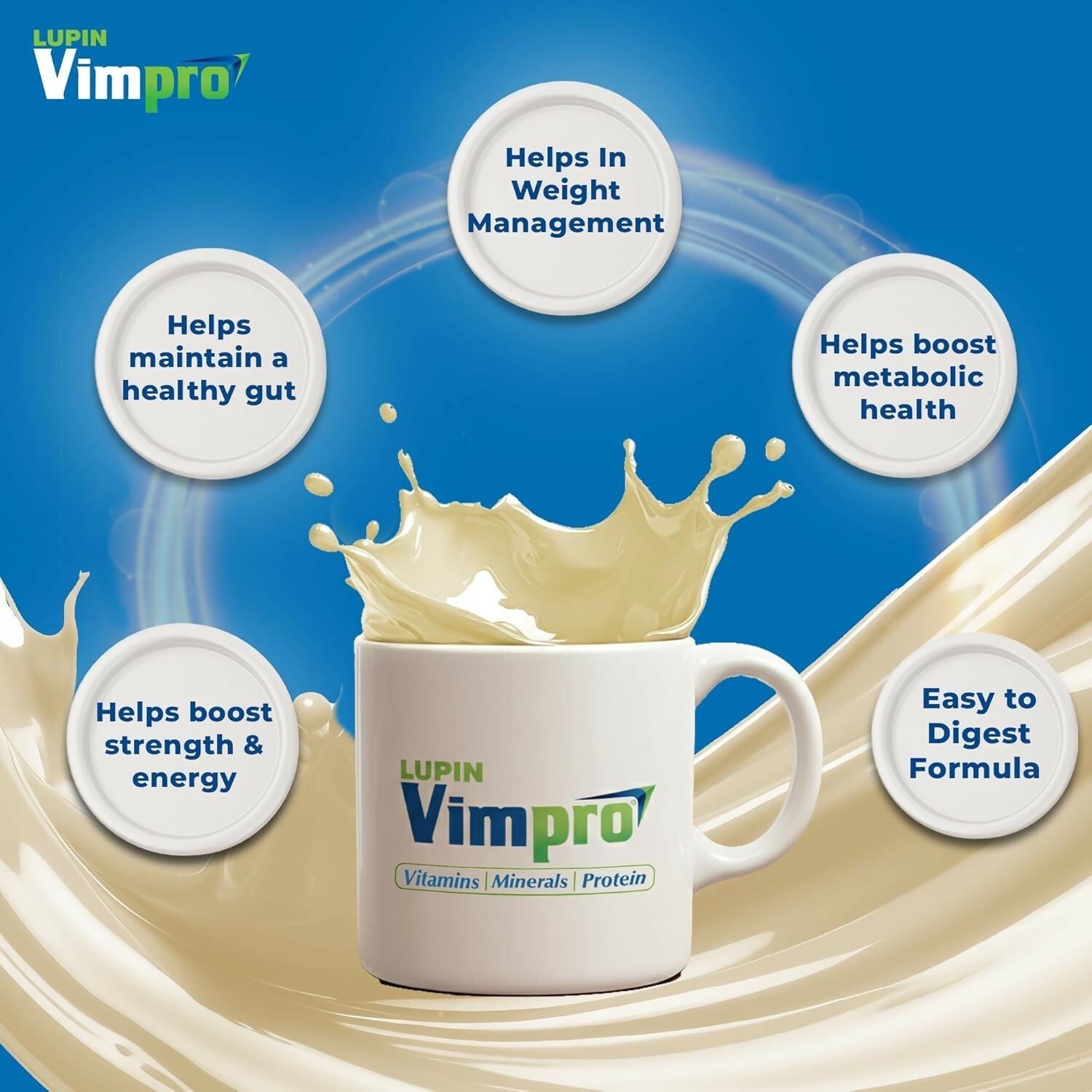 Lupin Vimpro Nutritional Vanilla Protein Powder Lupin