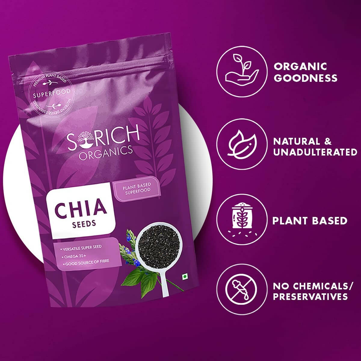 Sorich Organics Raw Chia Seeds Sorich