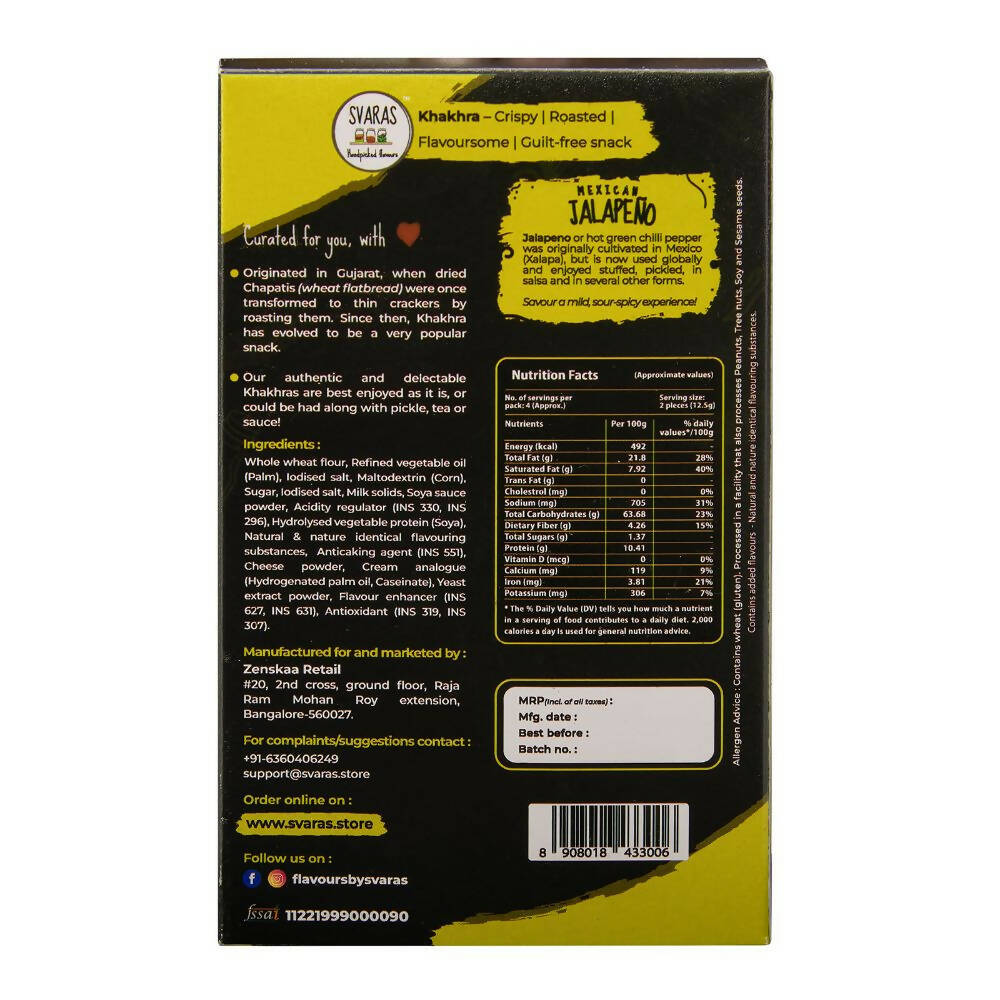Svaras Mexican Jalapeno Khakhra (New) Svaras