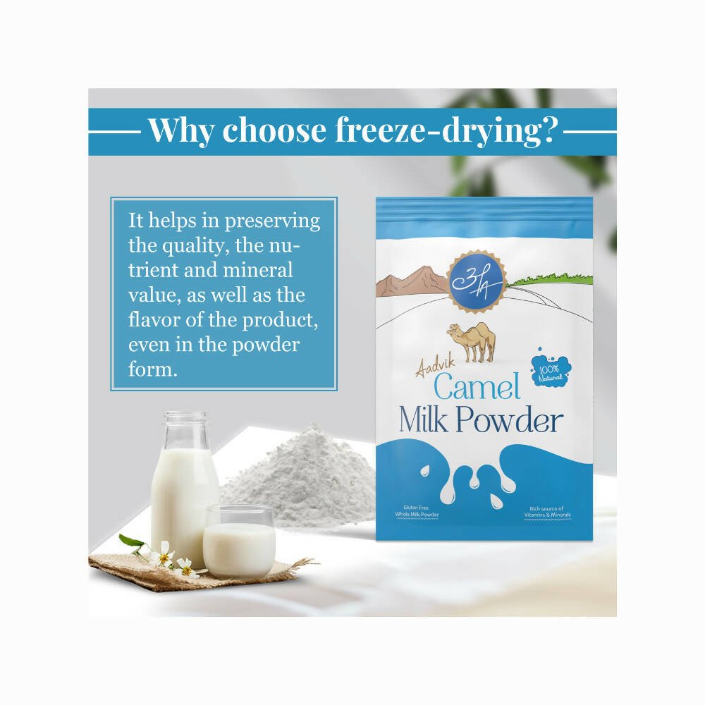 Aadvik Camel Milk Powder Freeze-Dried Sachets (20 g Each) Aadvik