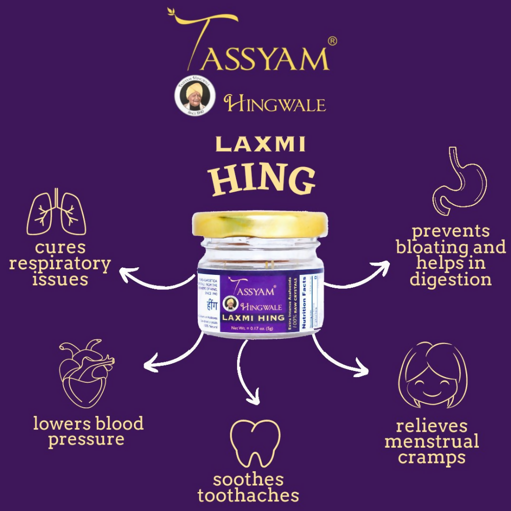 Tassyam Organics Laxmi Chand Strong Raw Hing Crystals Tassyam Organics