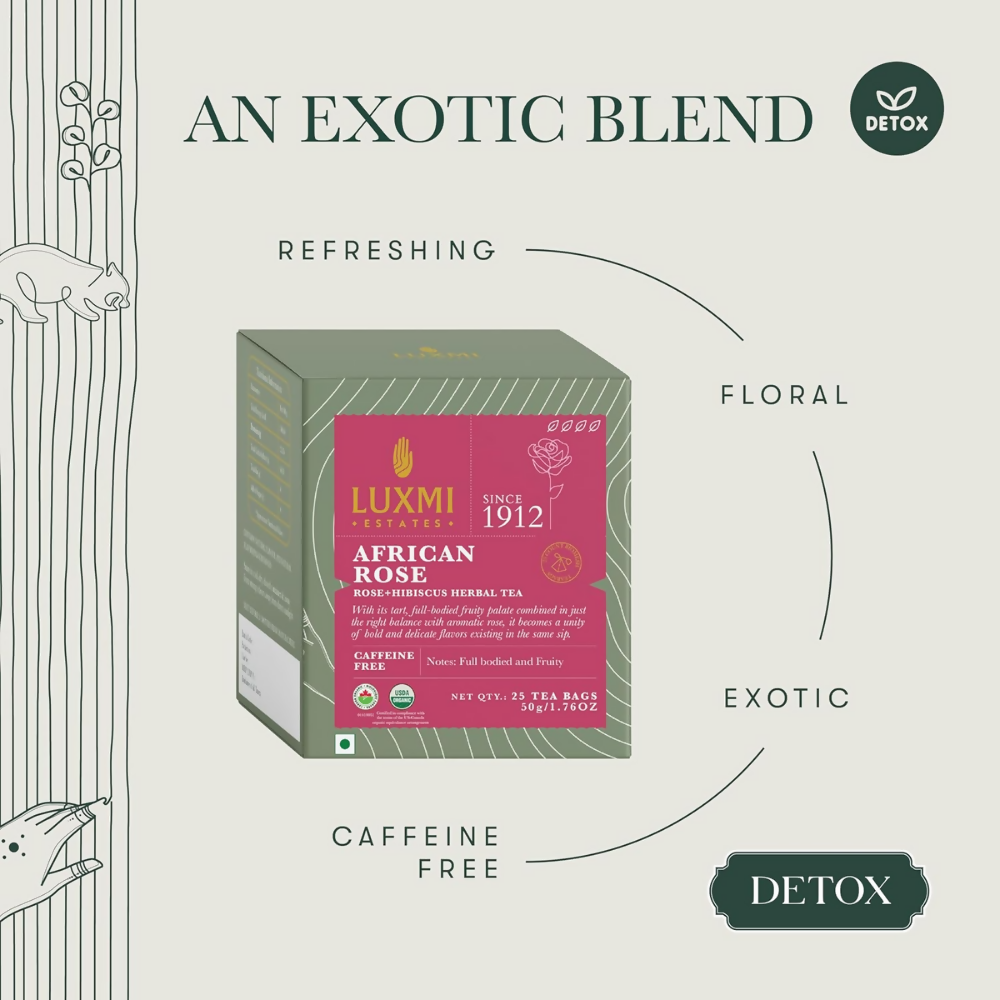 Luxmi Estates African Rose Herbal Infusion Luxmi Estates