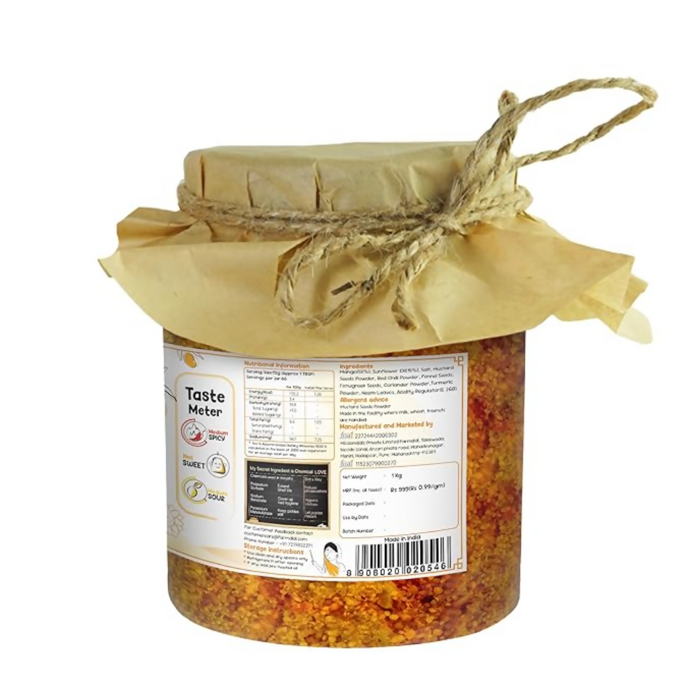 FarmDidi Mango Pickle - Tangy & Salty FarmDidi